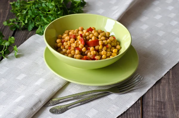 Chickpea stew with vegetables — Stock Photo, Image