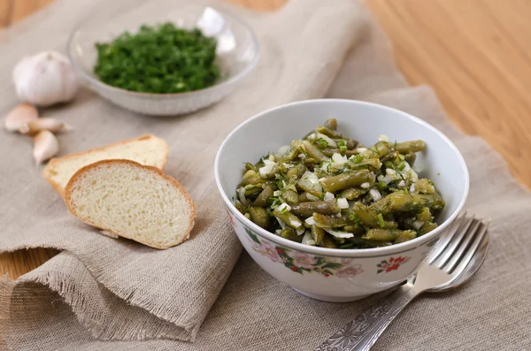 Marinated green beans — Stock Photo, Image