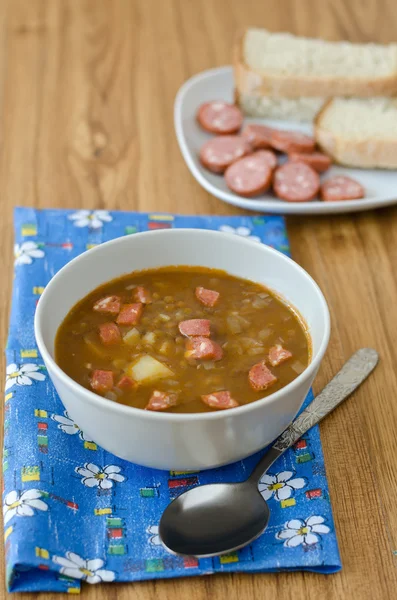 Zupa z soczewicy — Zdjęcie stockowe