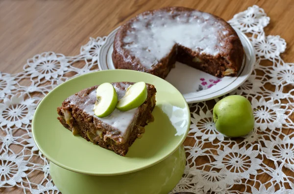 Apple pie with cinnamon — Stock Photo, Image
