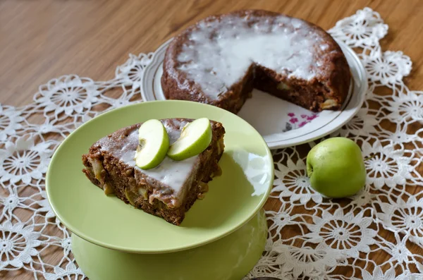 Tarta de manzana con canela — Foto de Stock