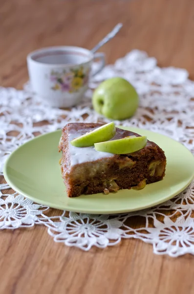 Tarta de manzana con canela — Foto de Stock