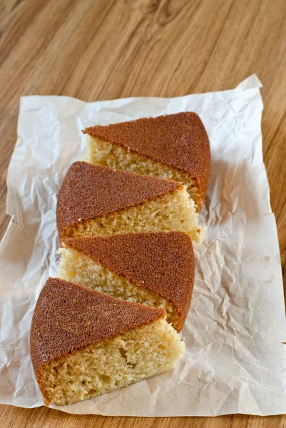 Cake met griesmeel — Stockfoto