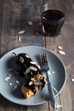 Rustik tarzı ev yapımı pasta