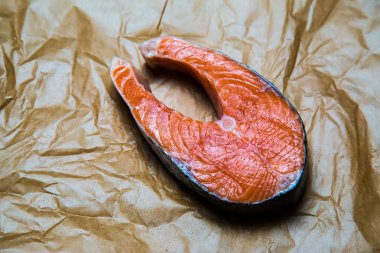 Izgara somon steak, taze