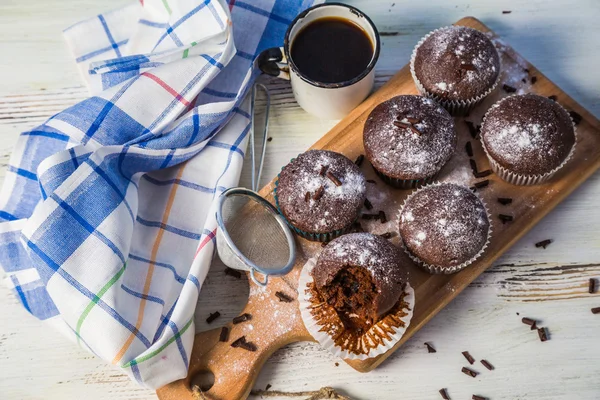 Čokoládové muffiny — Stock fotografie