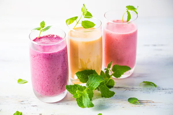 Smoothies de frutas — Fotografia de Stock