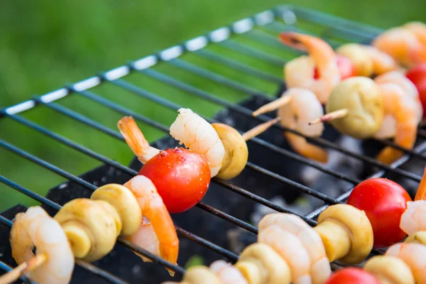 Kebab dari udang — Stok Foto