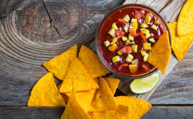 Cips ve salsa, Meksika snack