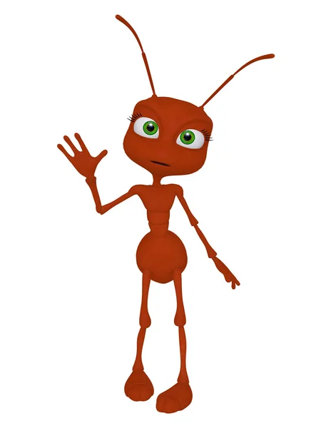 Cartoon ant 3d — Stock Photo, Image