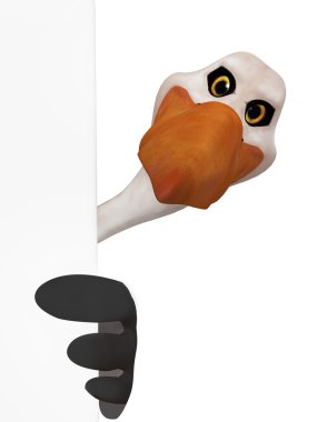 Leylek holding boş çerçeve