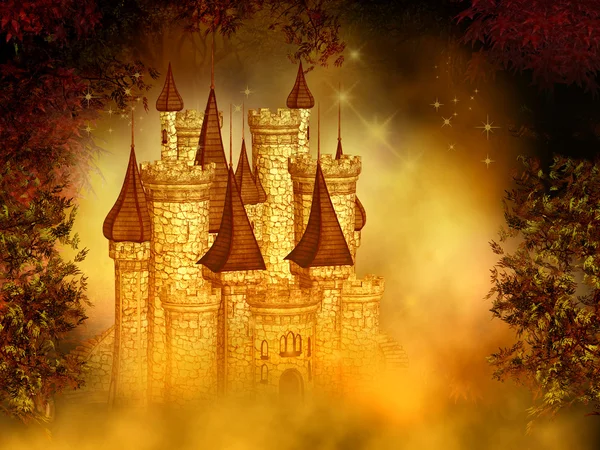 Fantasia castelo mágico — Fotografia de Stock