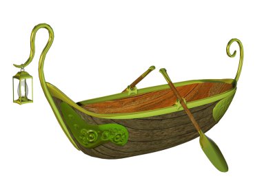 Fantezi peri masalı tekne