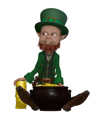 altın bir pot ile cin