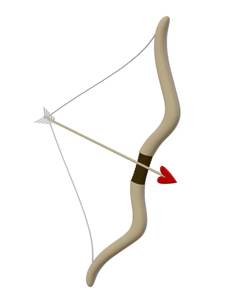 Bow and arrow, cupid — Stock Photo, Image