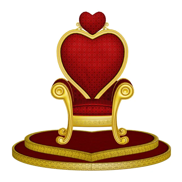 Red Throne of Love — Stock Photo, Image