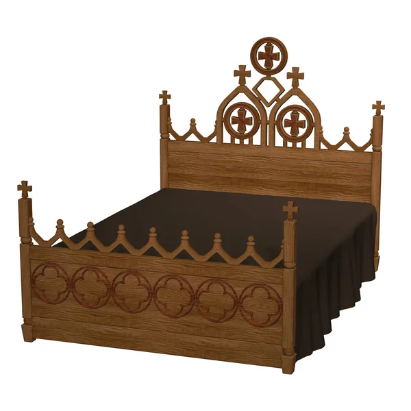 Стародавні ліжко Ліцензійні Стокові Фото