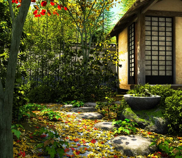 Jardín japonés — Foto de Stock