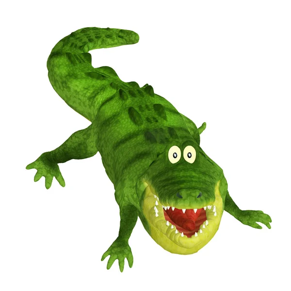 Kreslený krokodýl — Stock fotografie
