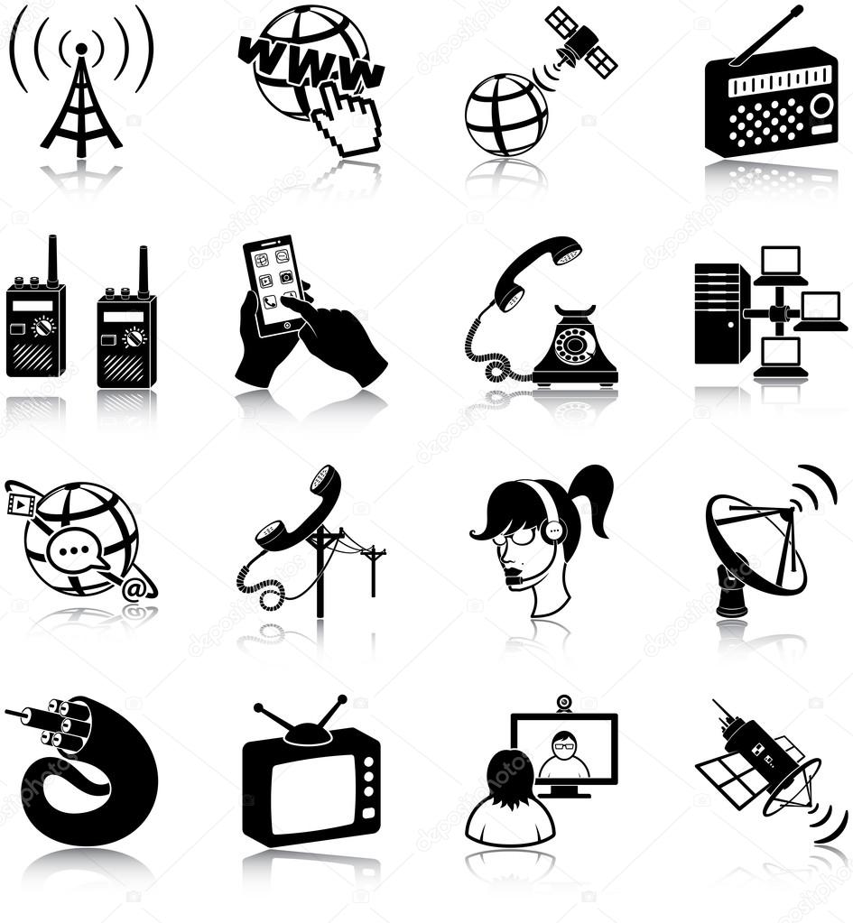 Communication related icons