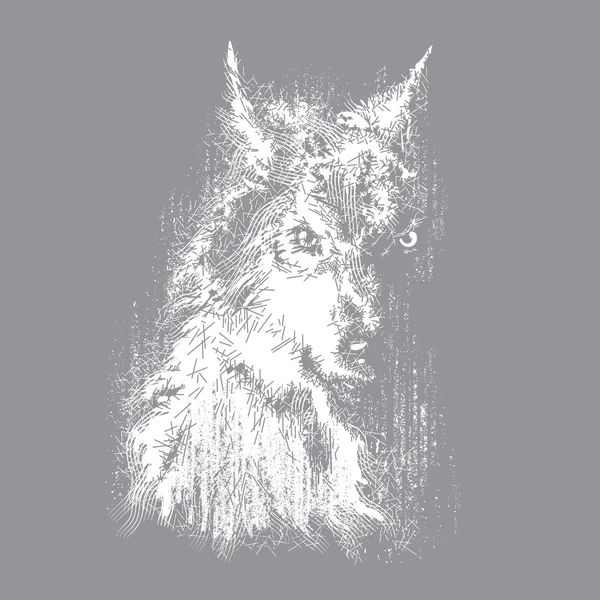 Cabeza de lobo Vector de stock