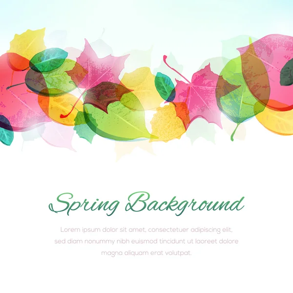 Fondo de primavera — Vector de stock