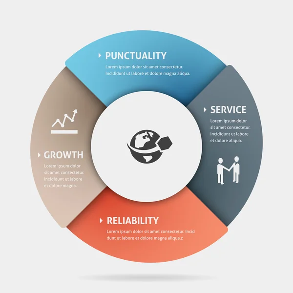 Modèle de présentation d'entreprise — Image vectorielle