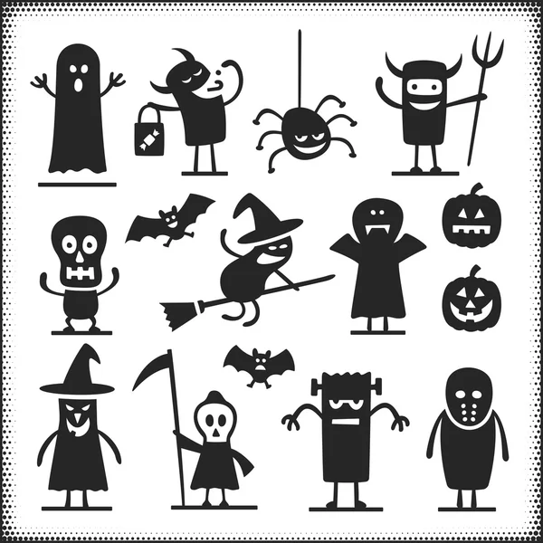 Personagens de Halloween —  Vetores de Stock