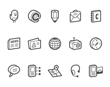 Ortam ve iletişim simgeleri