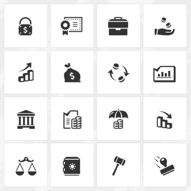 Bankacılık ve ekonomi simgeler