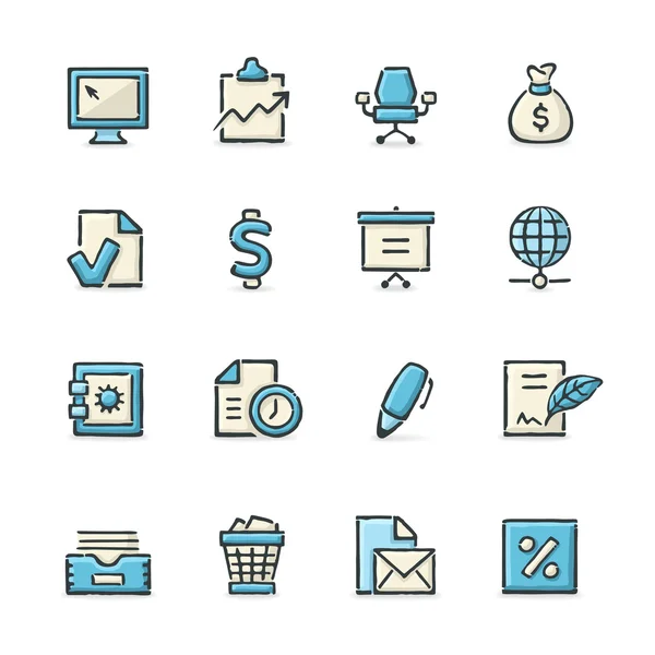 Zakelijke iconen — Stockvector