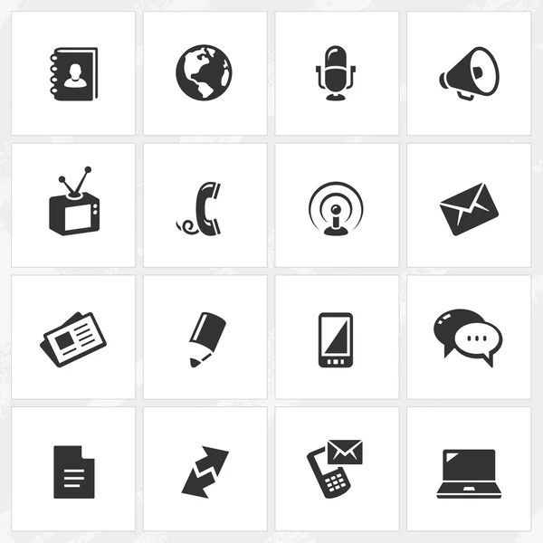 Communicatie-iconen — Stockvector