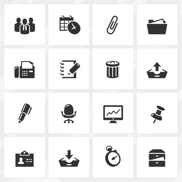 Business and Office Icons — Stock Vector