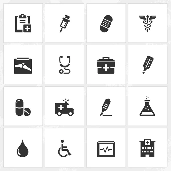 Iconos de atención médica — Vector de stock