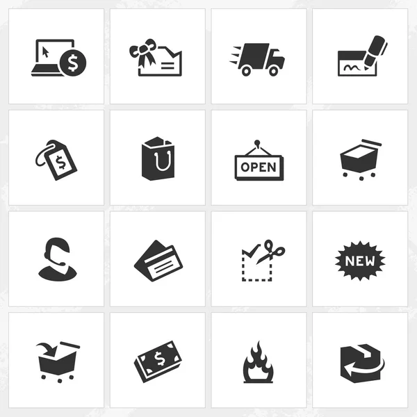 Shopping Icons — Stock Vector