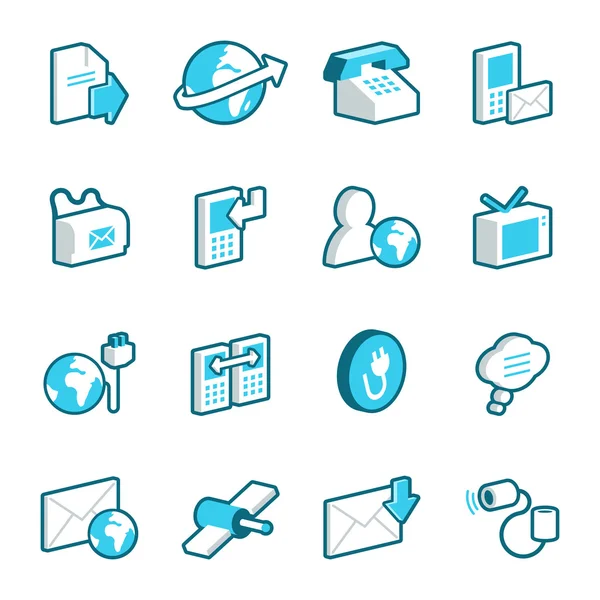 Media and Communication Icons — Stock Vector