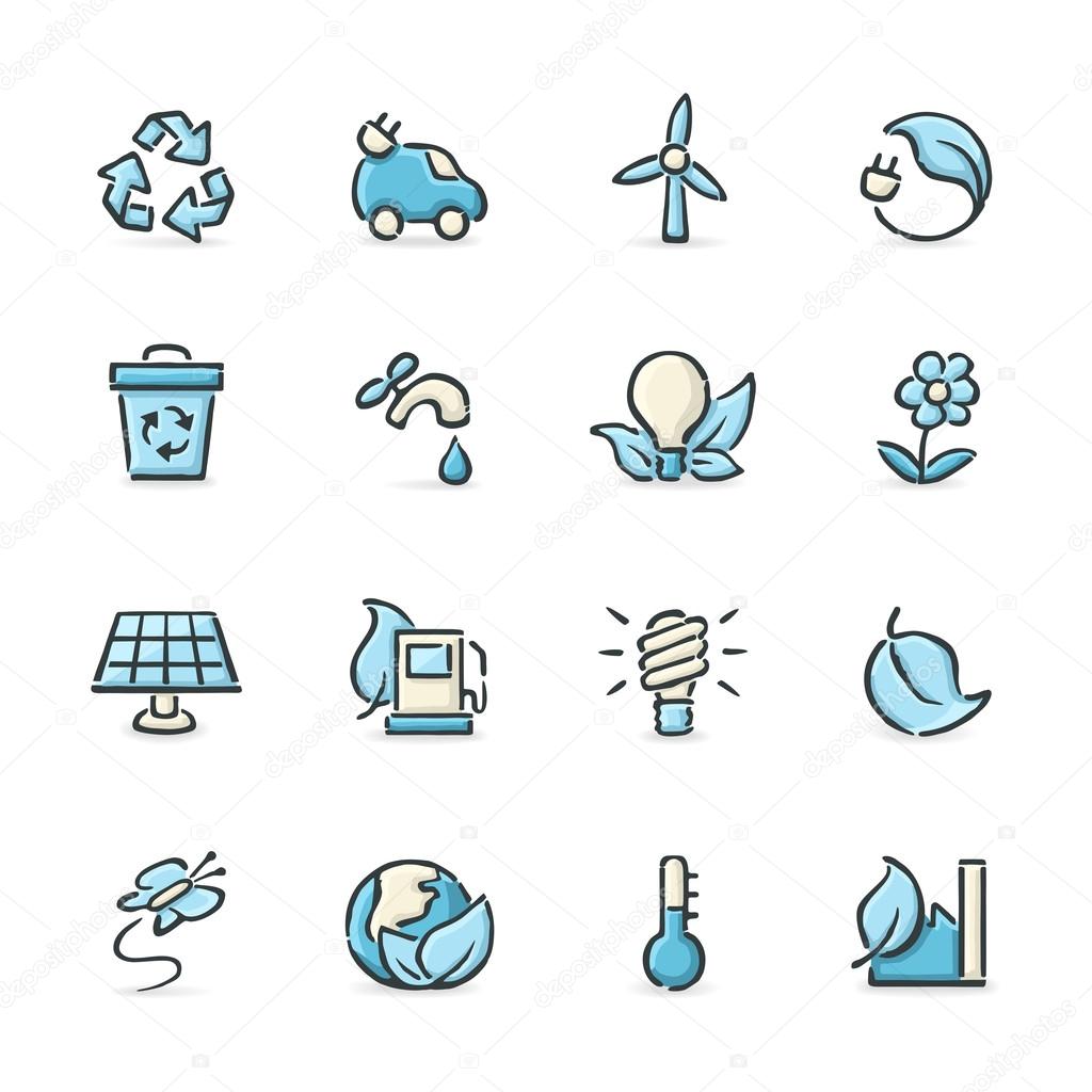 Green Technology Icons