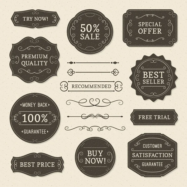 Vintage Labels — Stock Vector