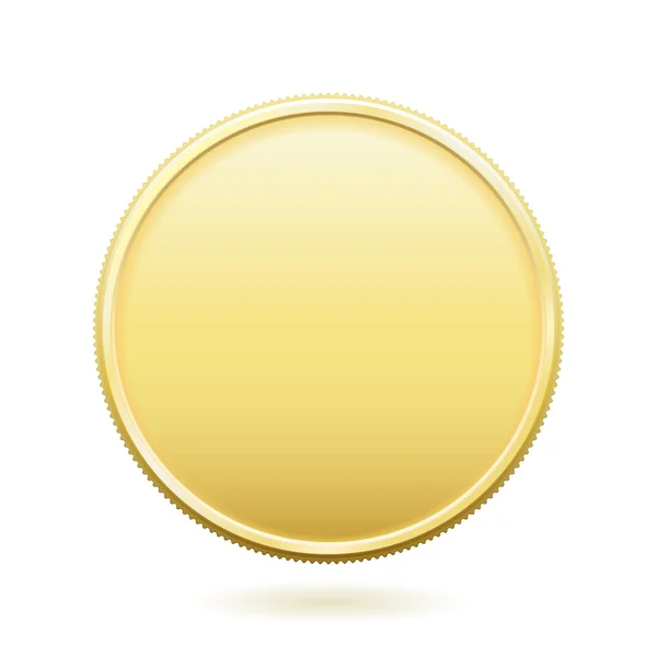 Goldmünze mit Kopierraum Stockvektor
