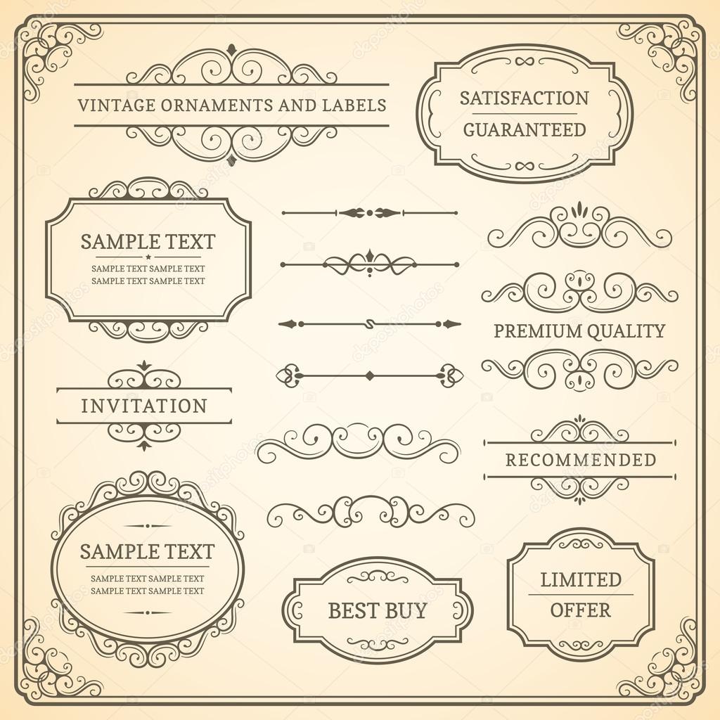 Vintage Ornaments and Labels