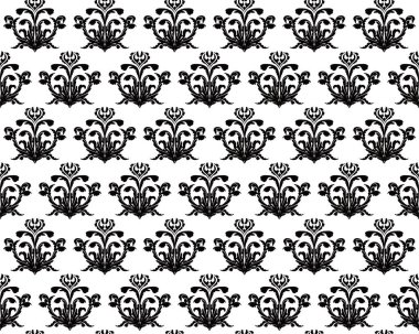 Damask pürüzsüz desen. Lüks damaske süsü, duvar kağıtları, tekstil, ambalaj için pürüzsüz doku..