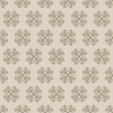 Arka planda çiçek pürüzsüz deseninin vektör çizimi. Kumaş, duvar kağıdı, ambalaj dekorasyonu.