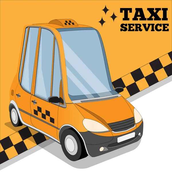 Servicio Taxi Ilustración Vectorial — Vector de stock
