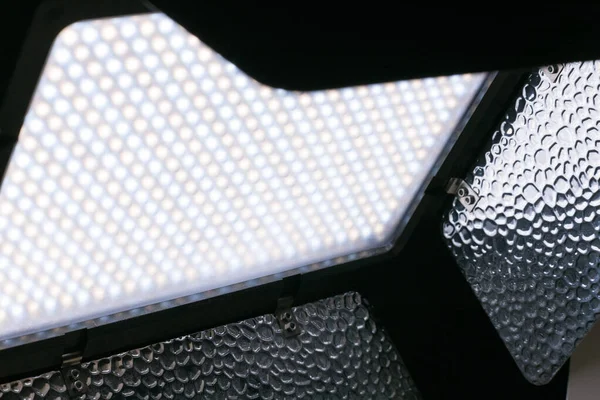 Lámpara Luz Led Plástico Con Puertas Granero — Foto de Stock