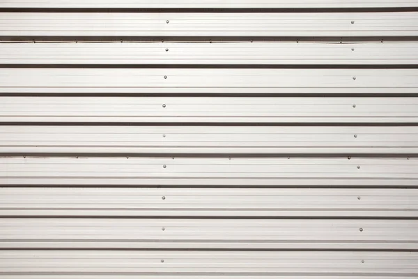 Textura Metal Acanalado Blanco — Foto de Stock