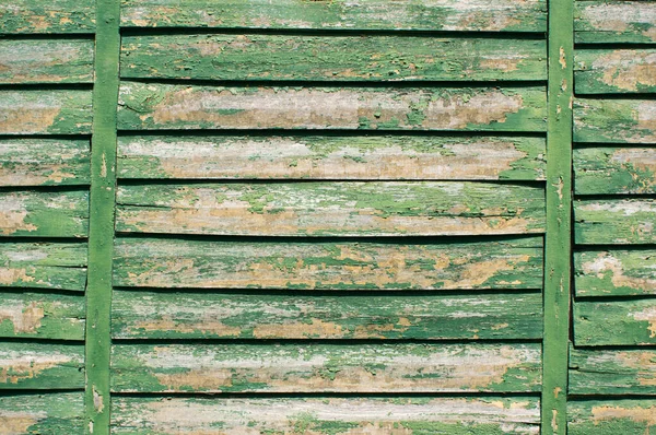 Stare Zielone Zardzewiałe Tekstury Drewniane — Zdjęcie stockowe