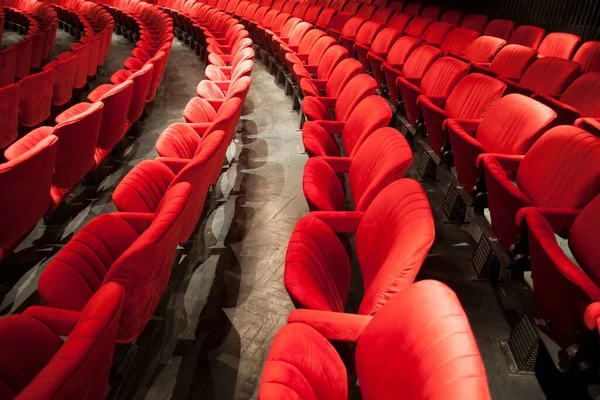 Asientos Rojos Teatro — Foto de Stock