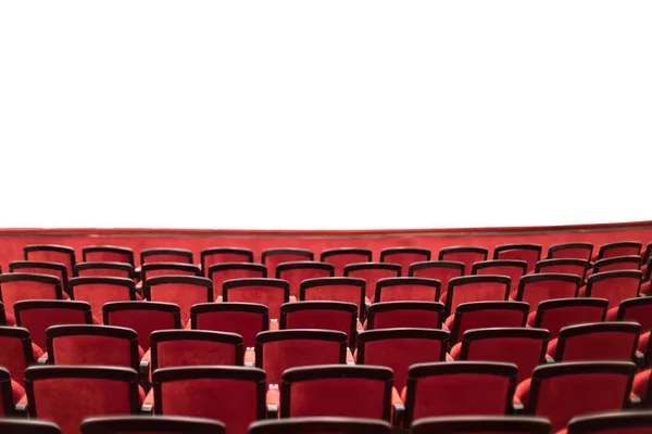 Theater Seats Isolated White Area — Stock Photo, Image