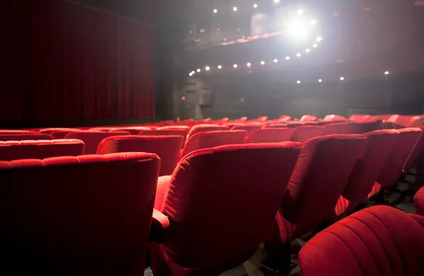 劇場の赤い座席の詳細 — ストック写真
