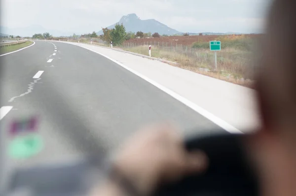 ガラス越しの高速道路 — ストック写真